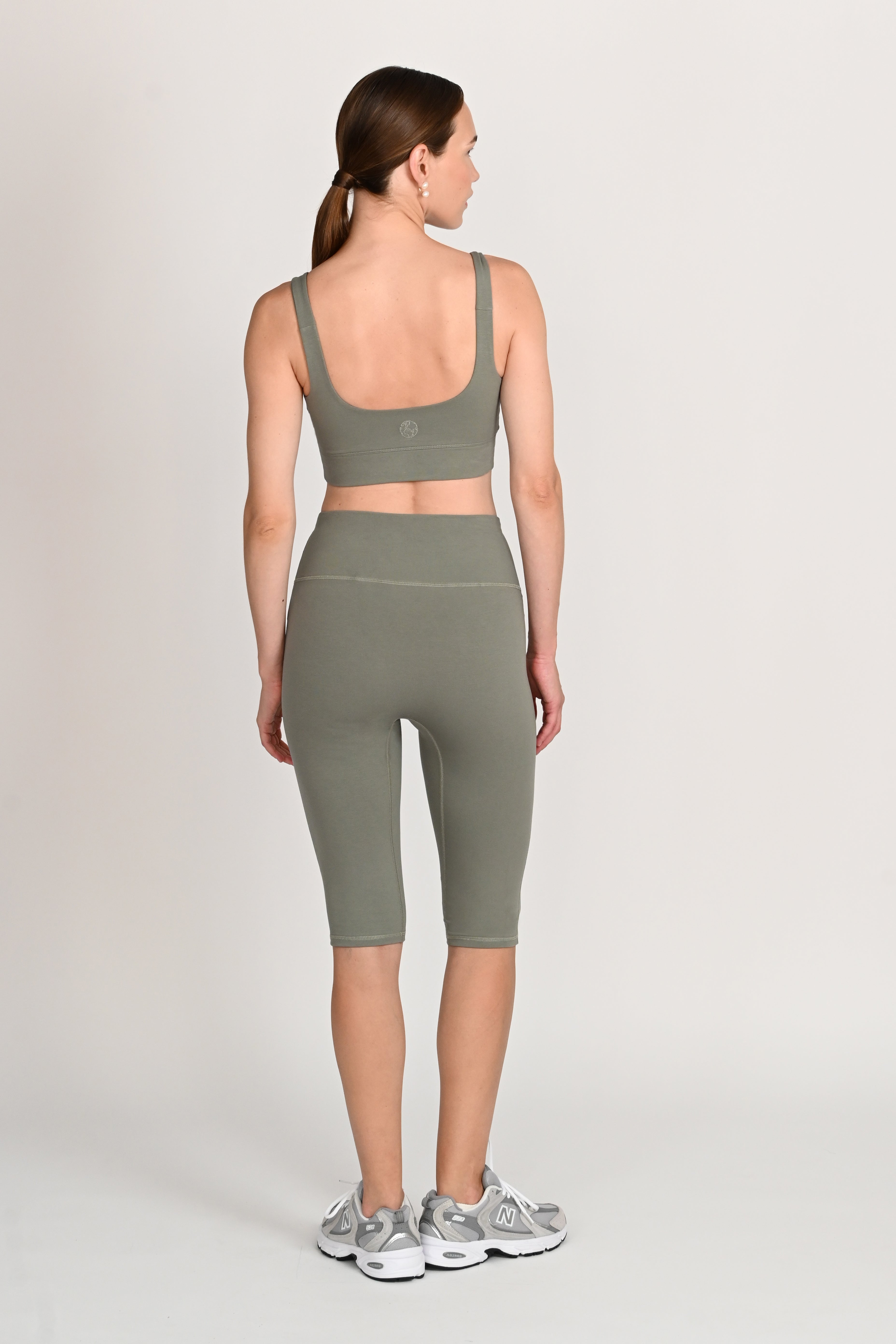 Kirsty Bralette in PIMA Cotton in Olive Green