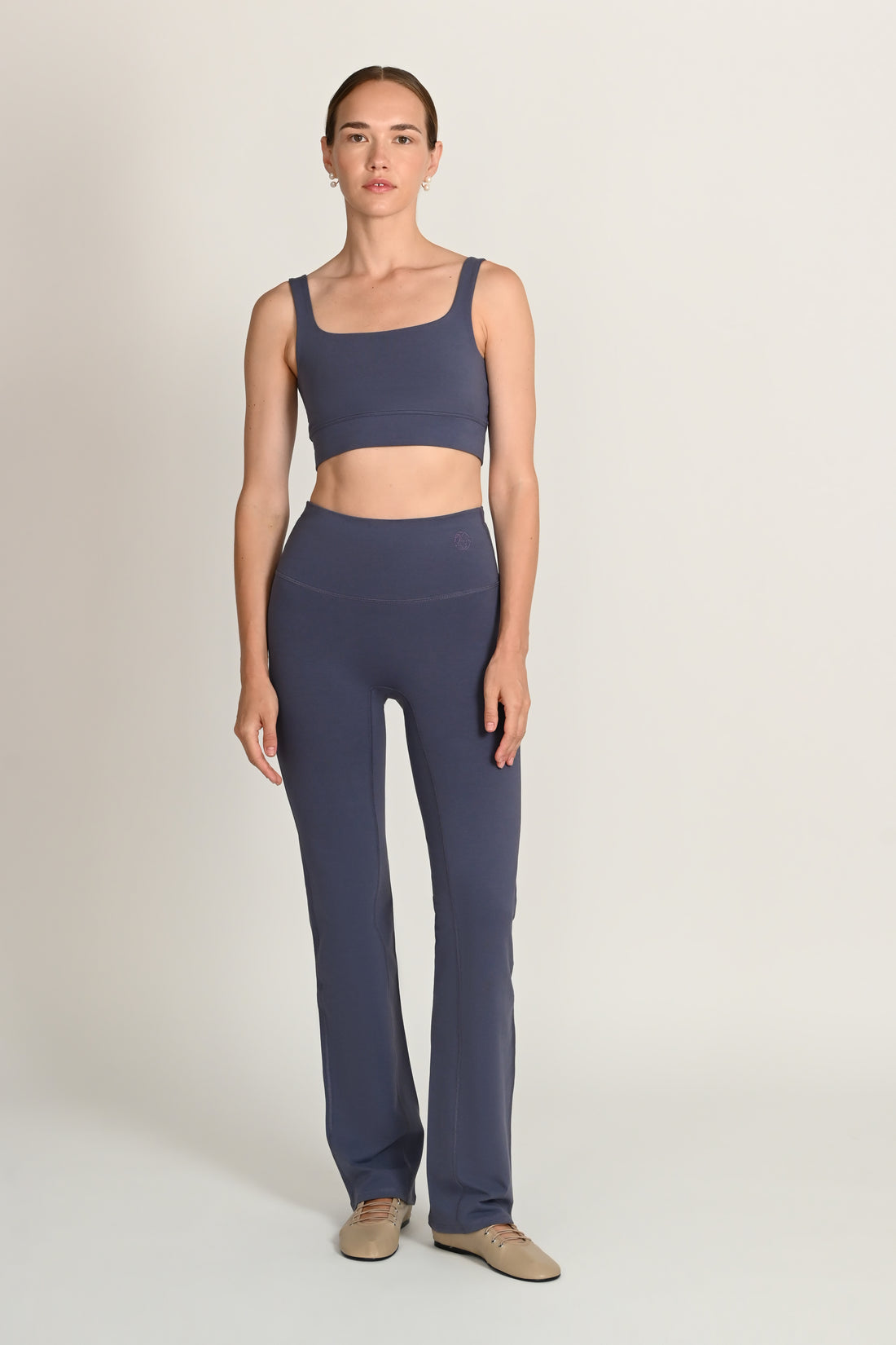 Ellis Straight Leg Pants in PIMA Cotton in Nightshadow Blue