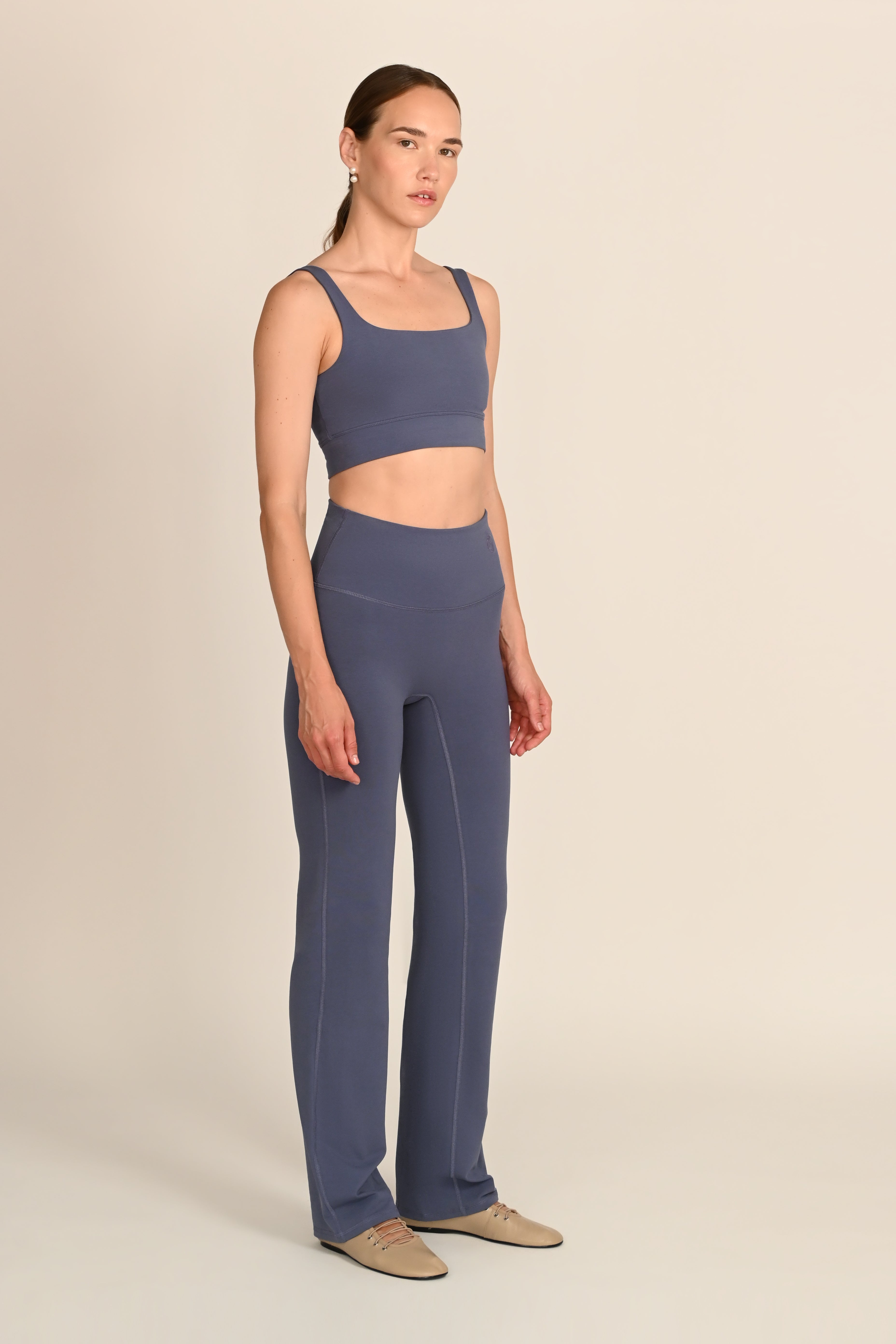 Ellis Straight Leg Pants in PIMA Cotton in Nightshadow Blue