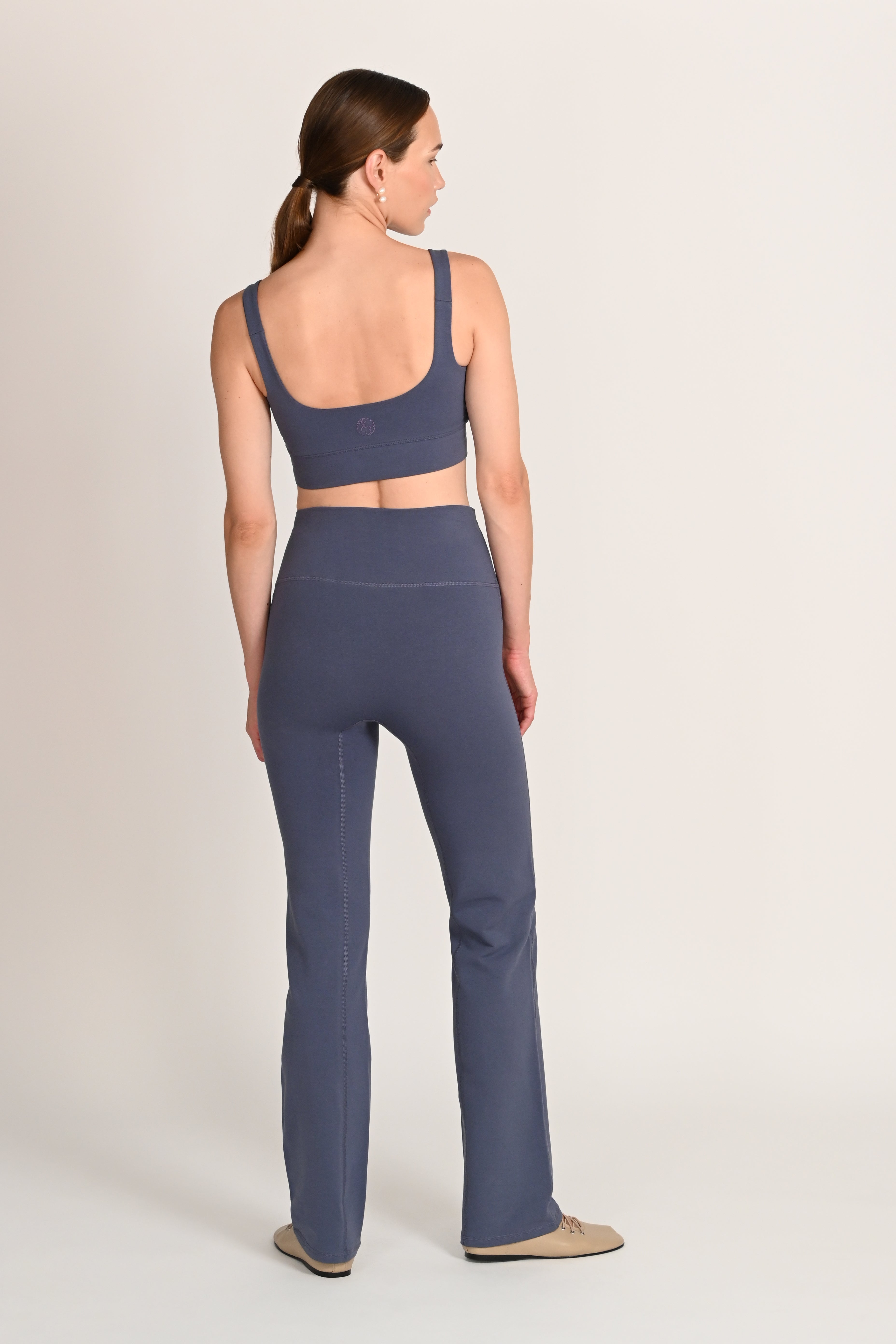 Ellis Straight Leg Pants in PIMA Cotton in Nightshadow Blue