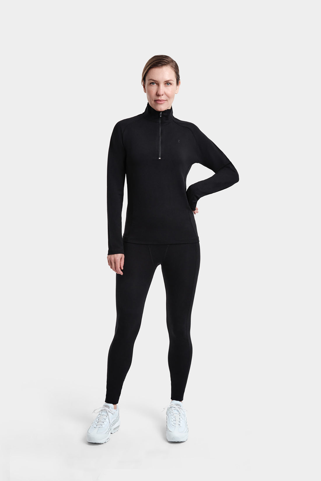 Ali Long Sleeve Half-Zip in TENCEL™ Lyocell and Organic Cotton