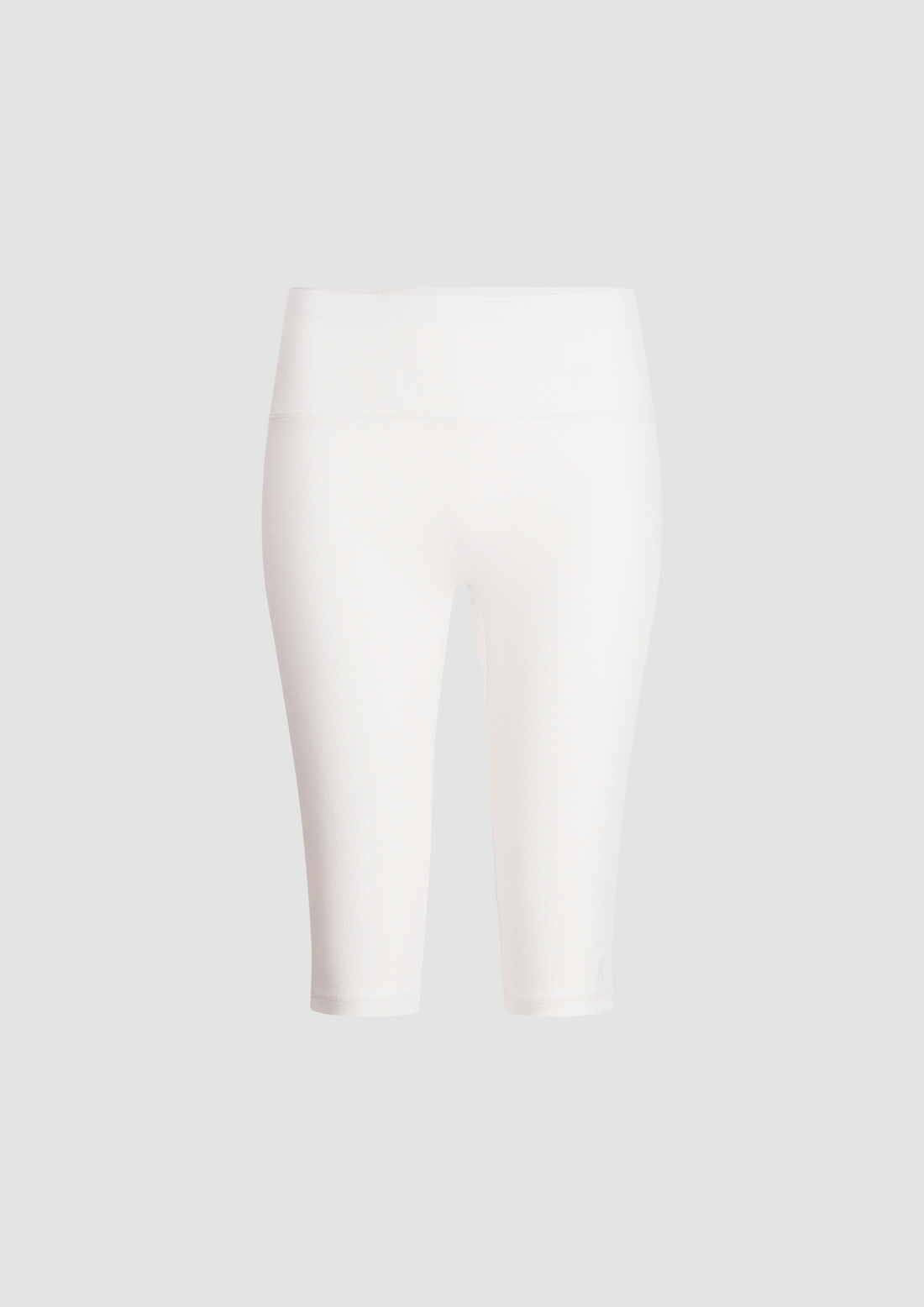 Charlotte High Waist Shorts in Organic Cotton in Sky White