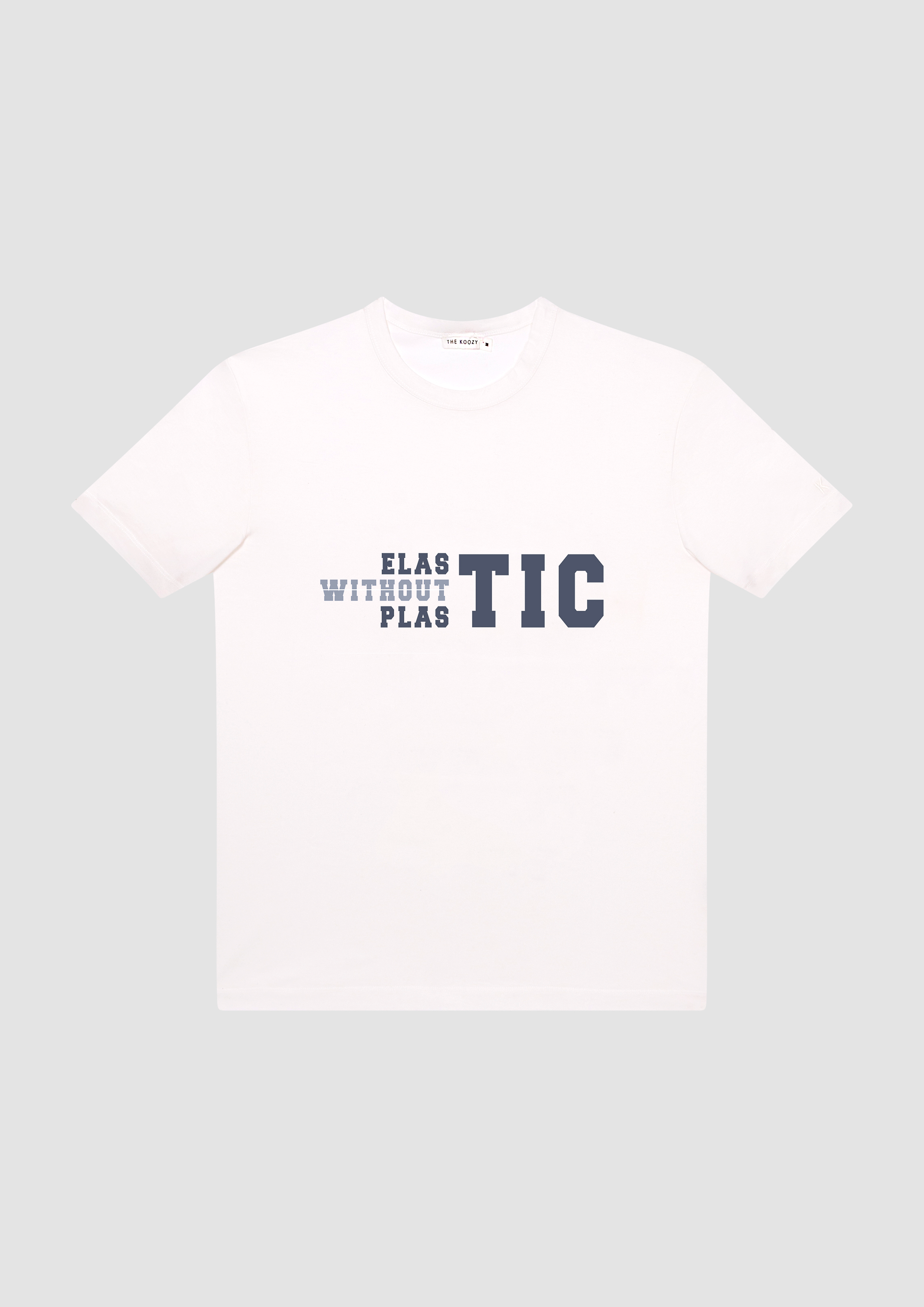 Elastic Without Plastic T-shirt in White PG Cotton (Limited Edition)