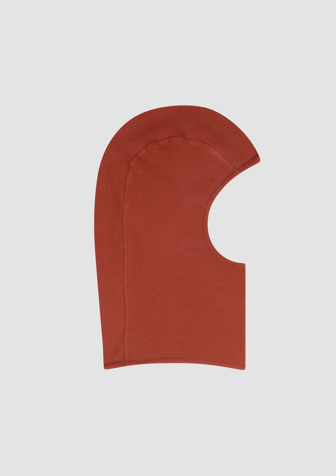 Lilith Balaclava in Organic Cotton in Red Soil