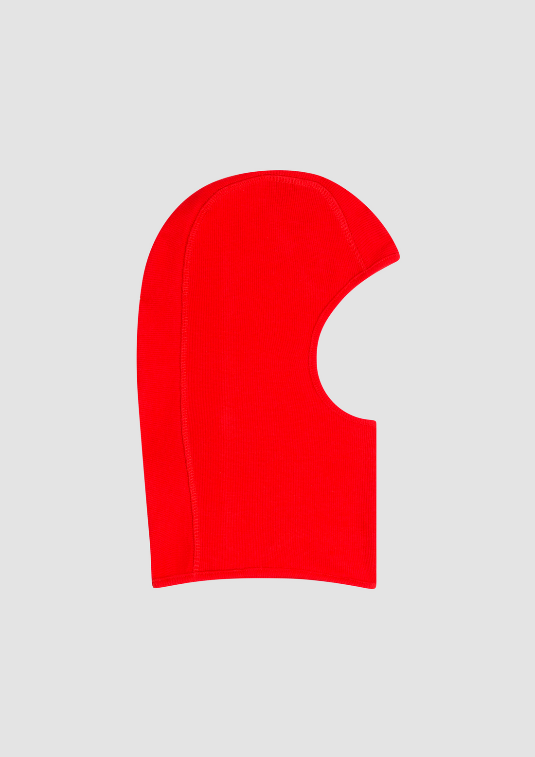 Lilith Balaclava in Organic Cotton in Sunset Red