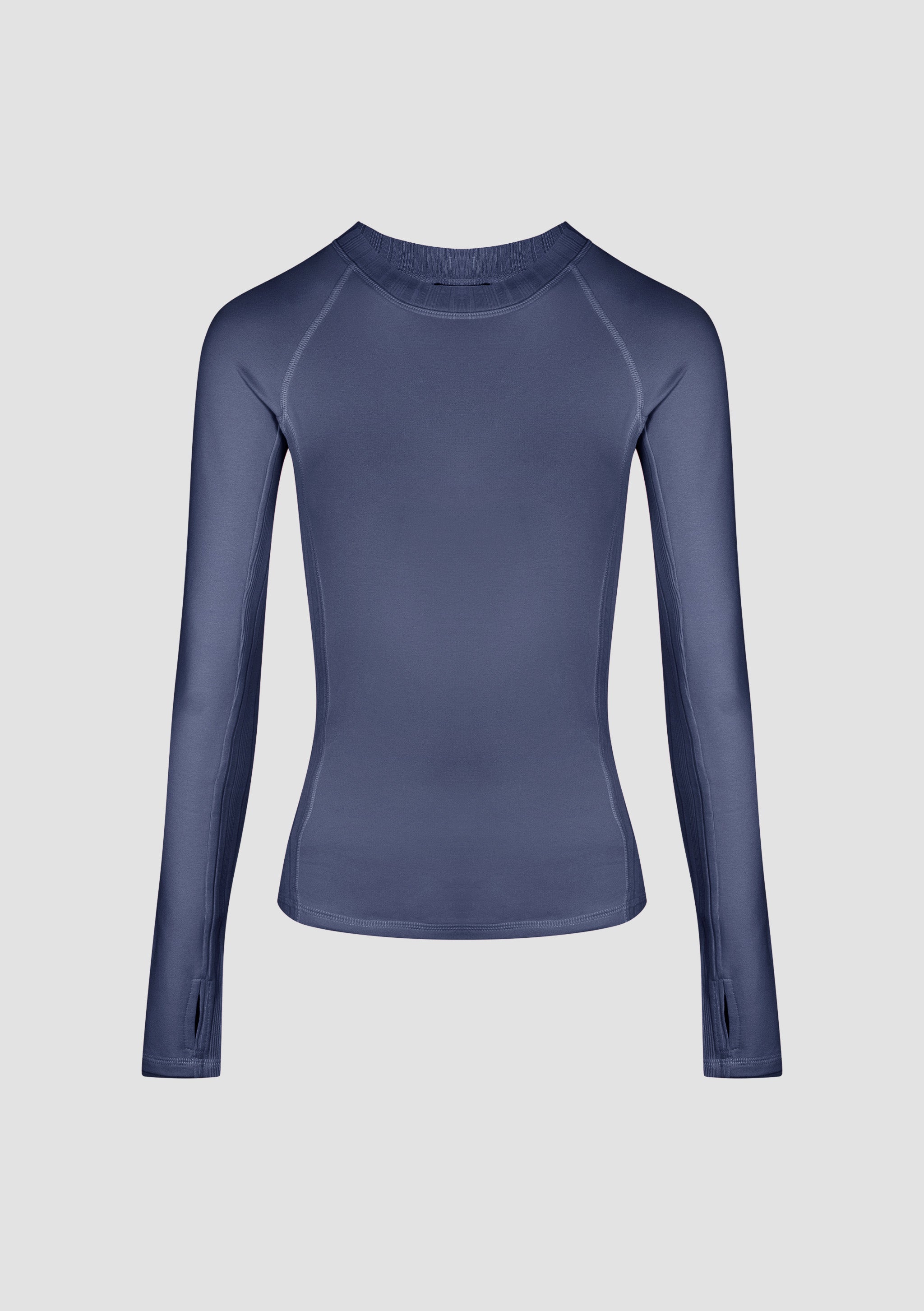 Montebello Long Sleeve Top in PIMA Cotton in Nightshadow Blue