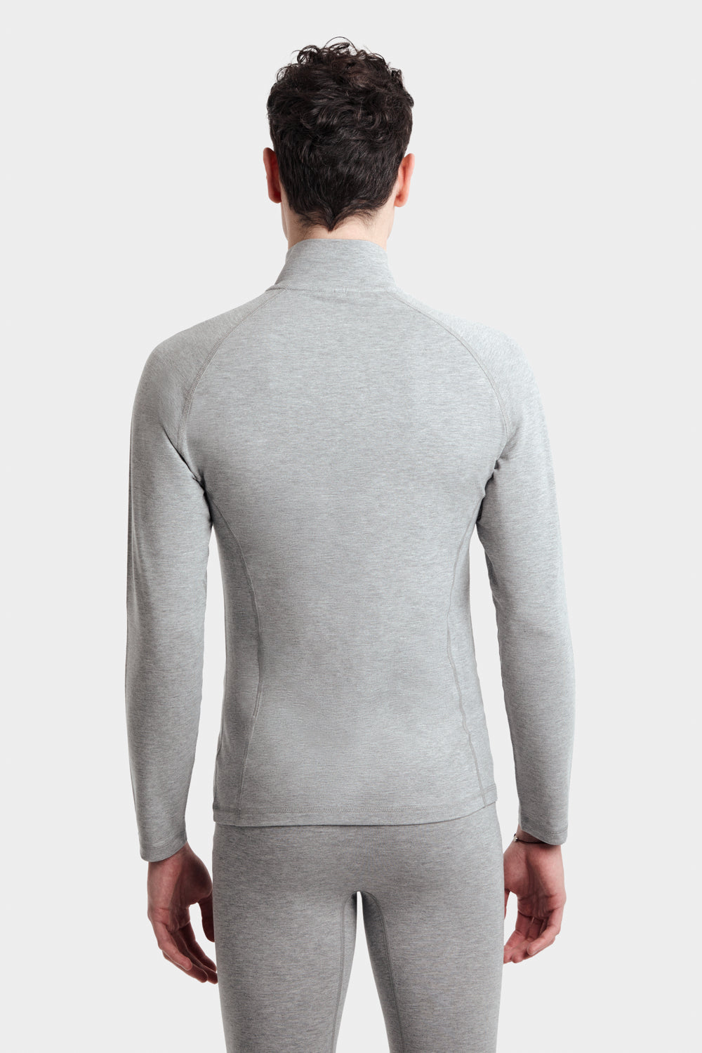 Ali Long Sleeve Half-Zip in TENCEL™ Lyocell and Organic Cotton in Melange