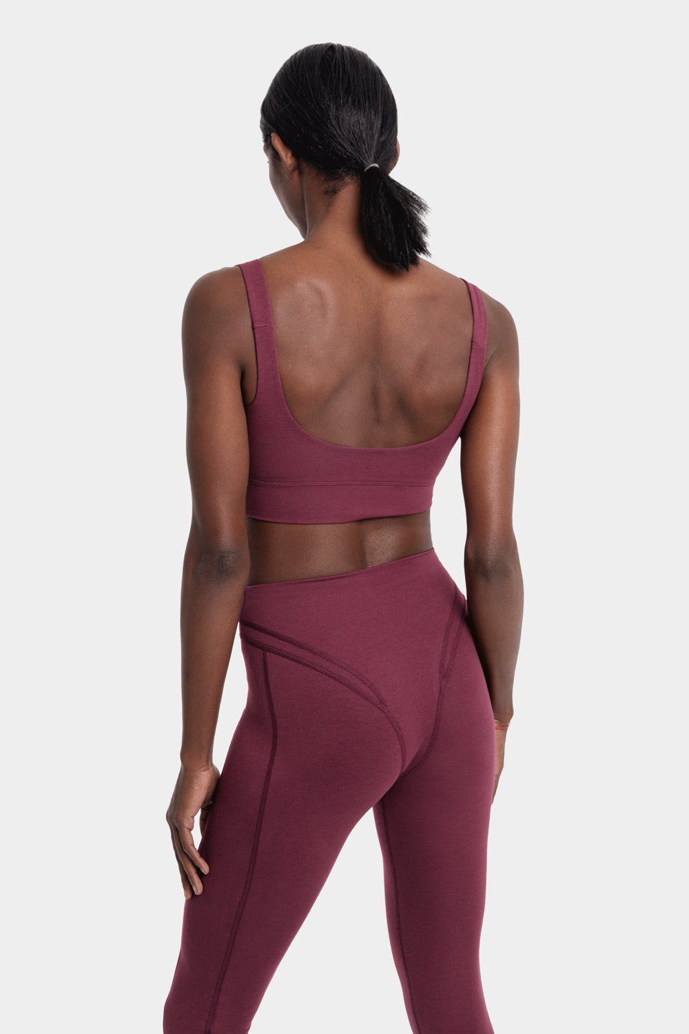 Victoria Bralette in TENCEL™ Lyocell and Organic Cotton in Burgundy