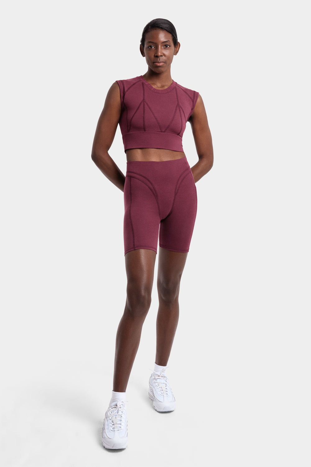 Neva Top in TENCEL™ Lyocell and Organic Cotton in Burgundy