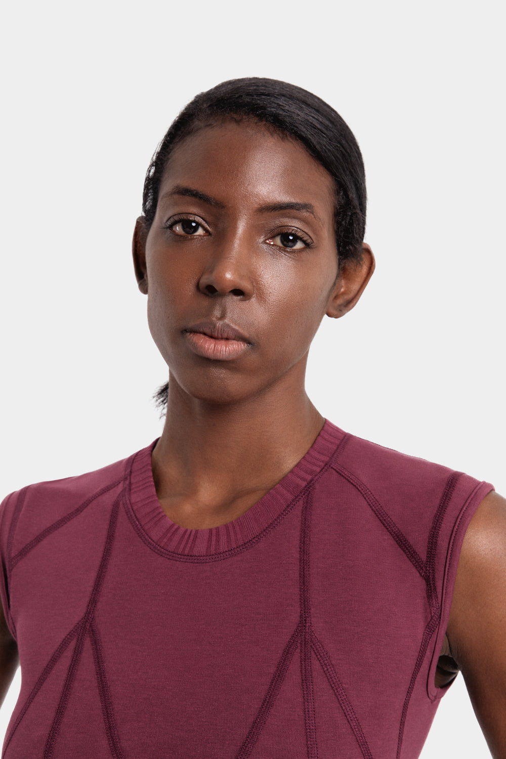 Neva Top in TENCEL™ Lyocell and Organic Cotton in Burgundy