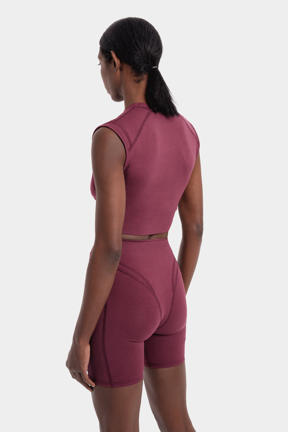 Neva Top in TENCEL™ Lyocell and Organic Cotton in Burgundy