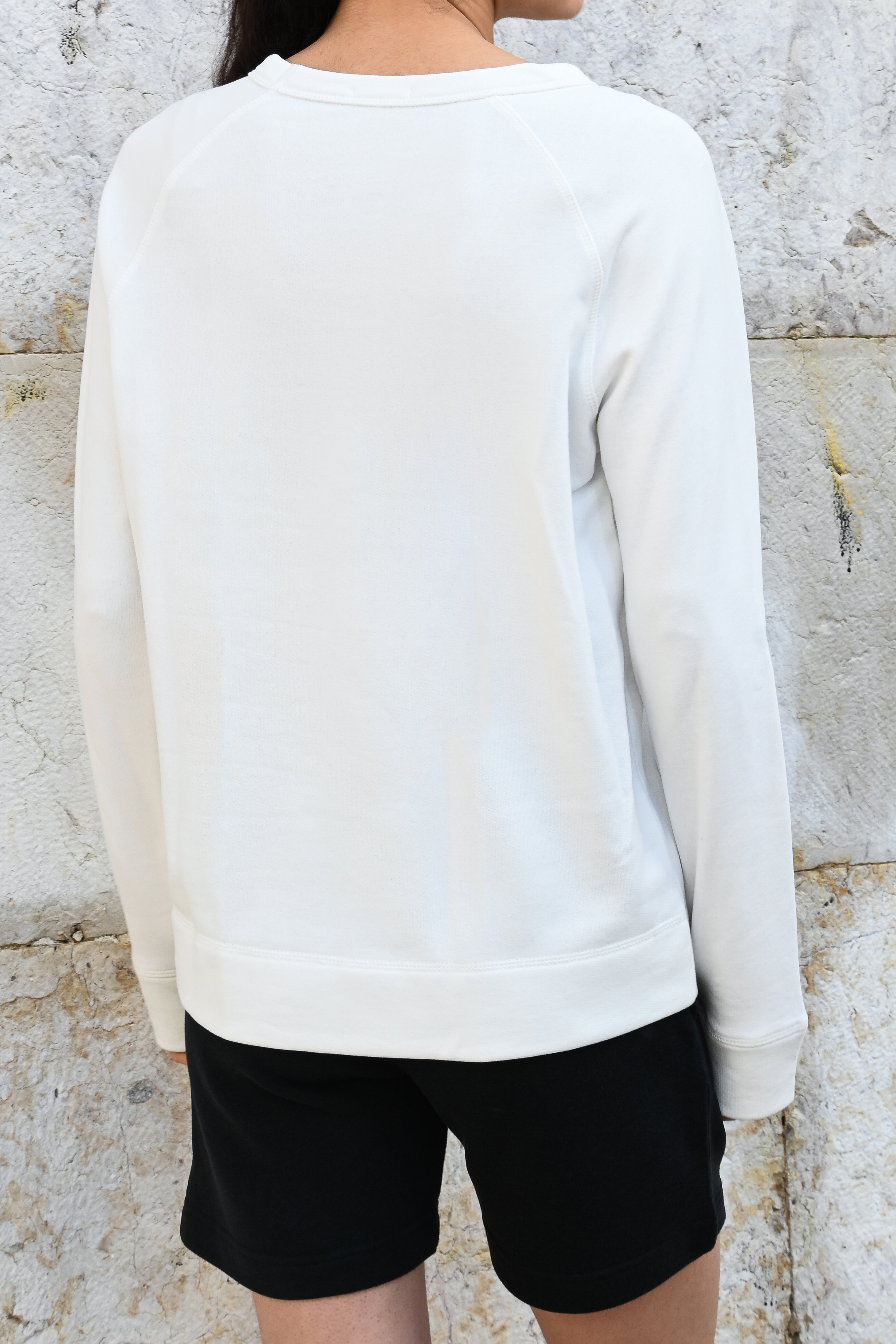 Avary Sweatshirt in Organic Cotton in White