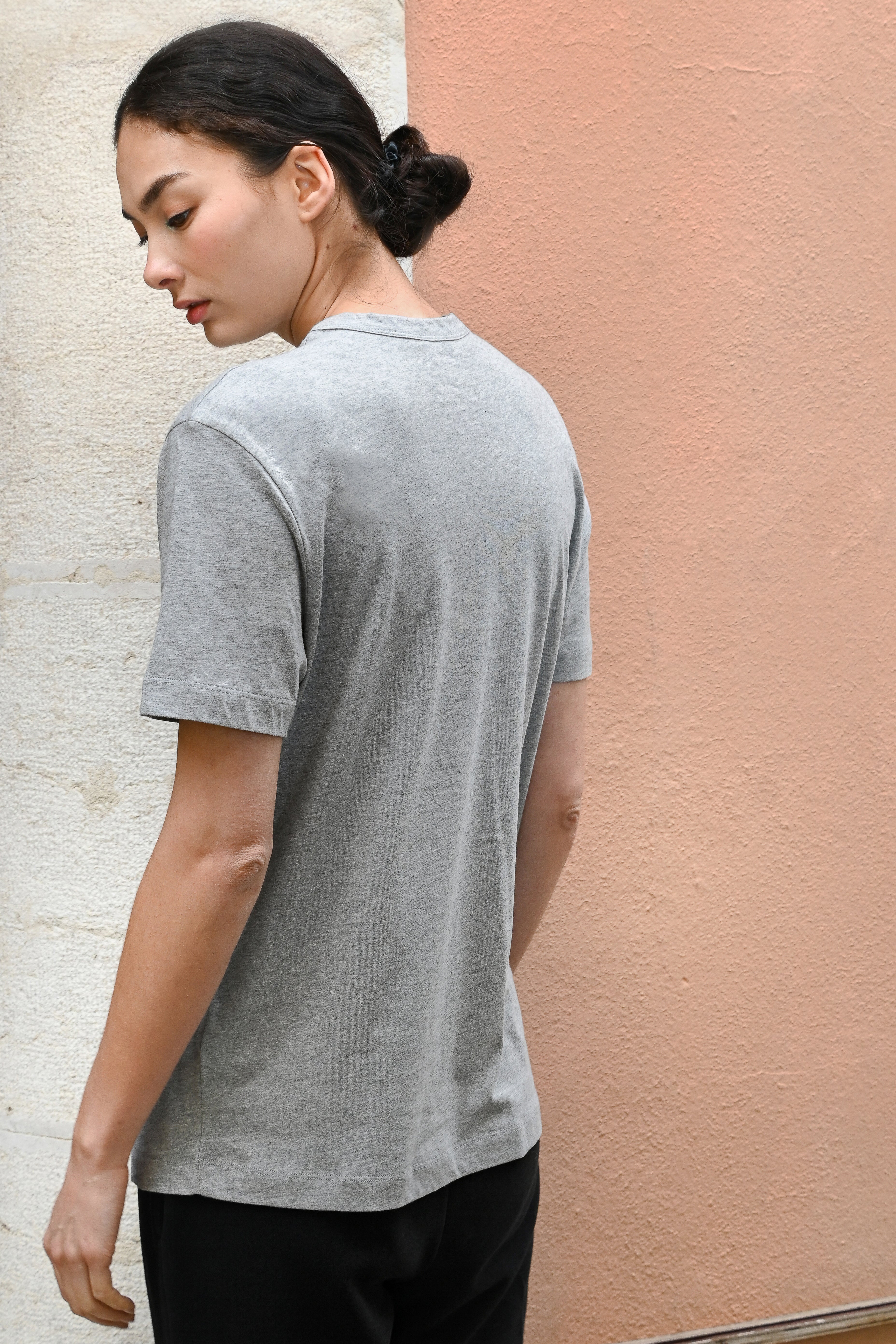 Tate T-Shirt in Organic Cotton and Recycled Cotton in Melange
