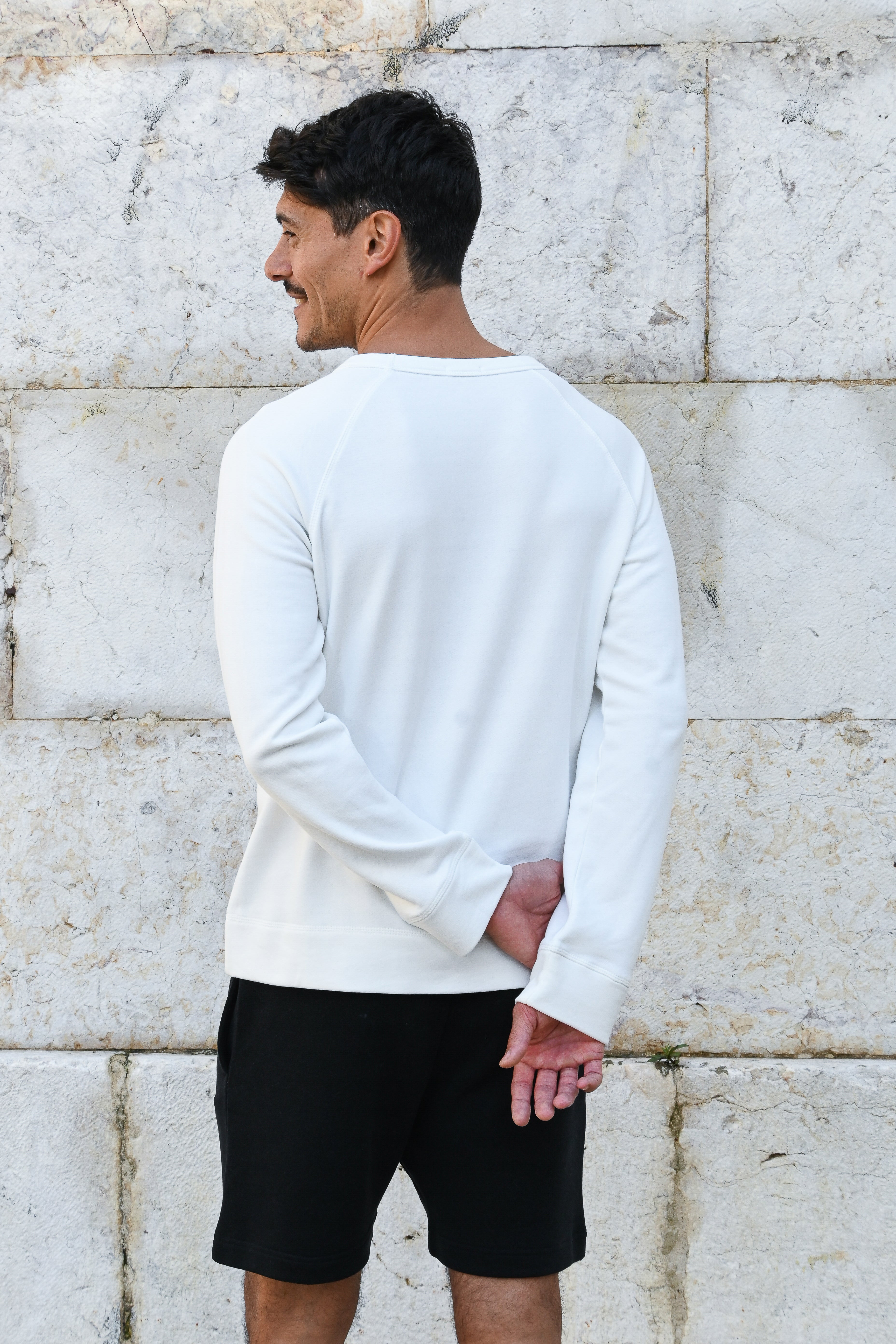 Avary Sweatshirt in Organic Cotton in White