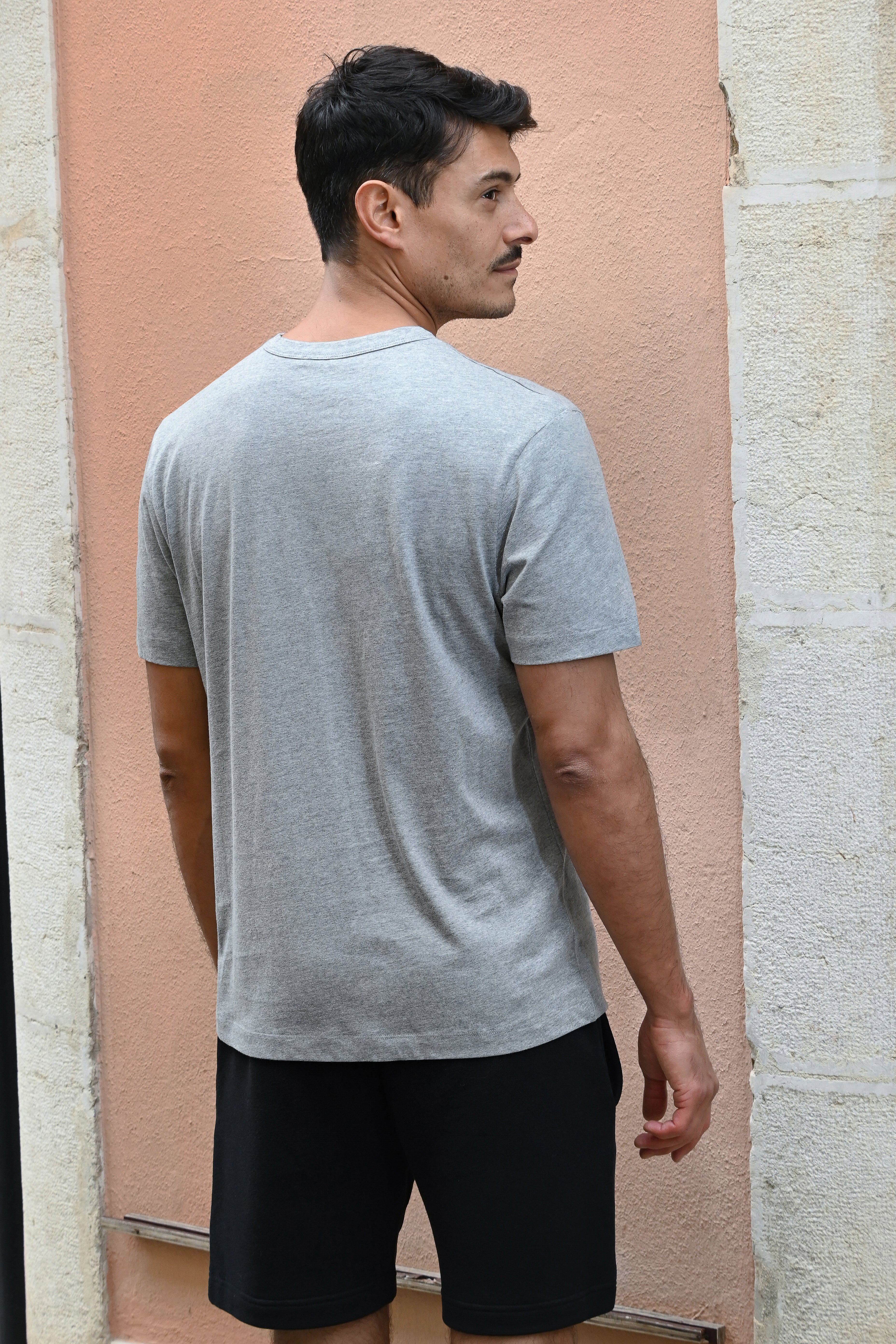 Tate T-Shirt in Organic Cotton and Recycled Cotton in Melange