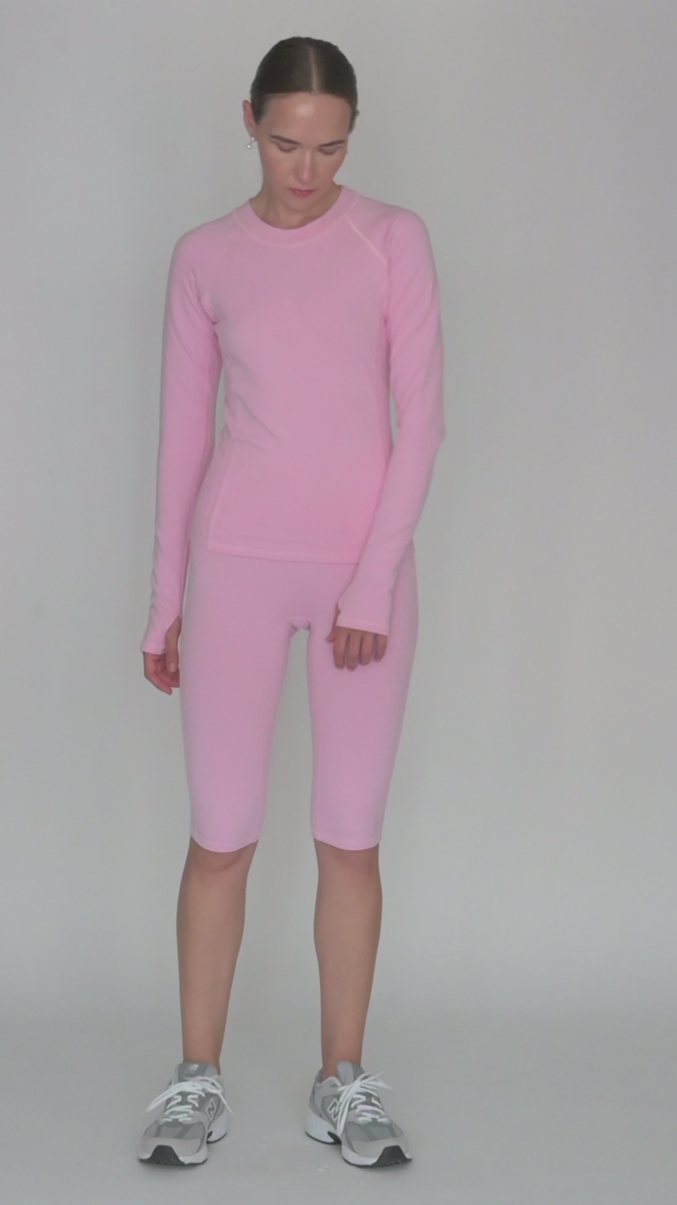 Montebello Long Sleeve Top in PIMA Cotton in Morning Rose