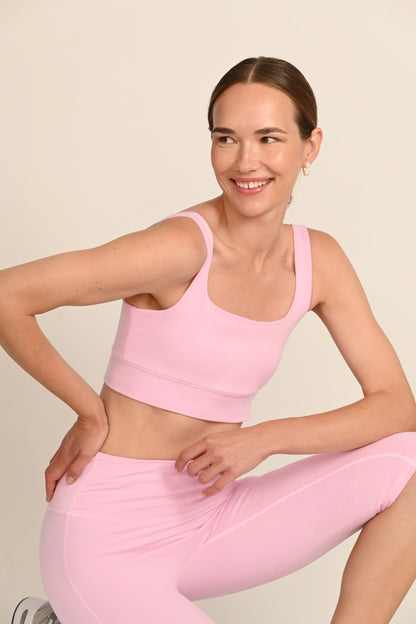 Kirsty Bralette in PIMA Cotton in Morning Rose