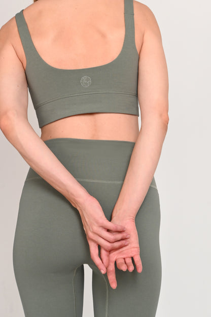 Kirsty Bralette in PIMA Cotton in Olive Green