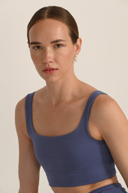 Kirsty Bralette in PIMA Cotton in Nightshadow Blue