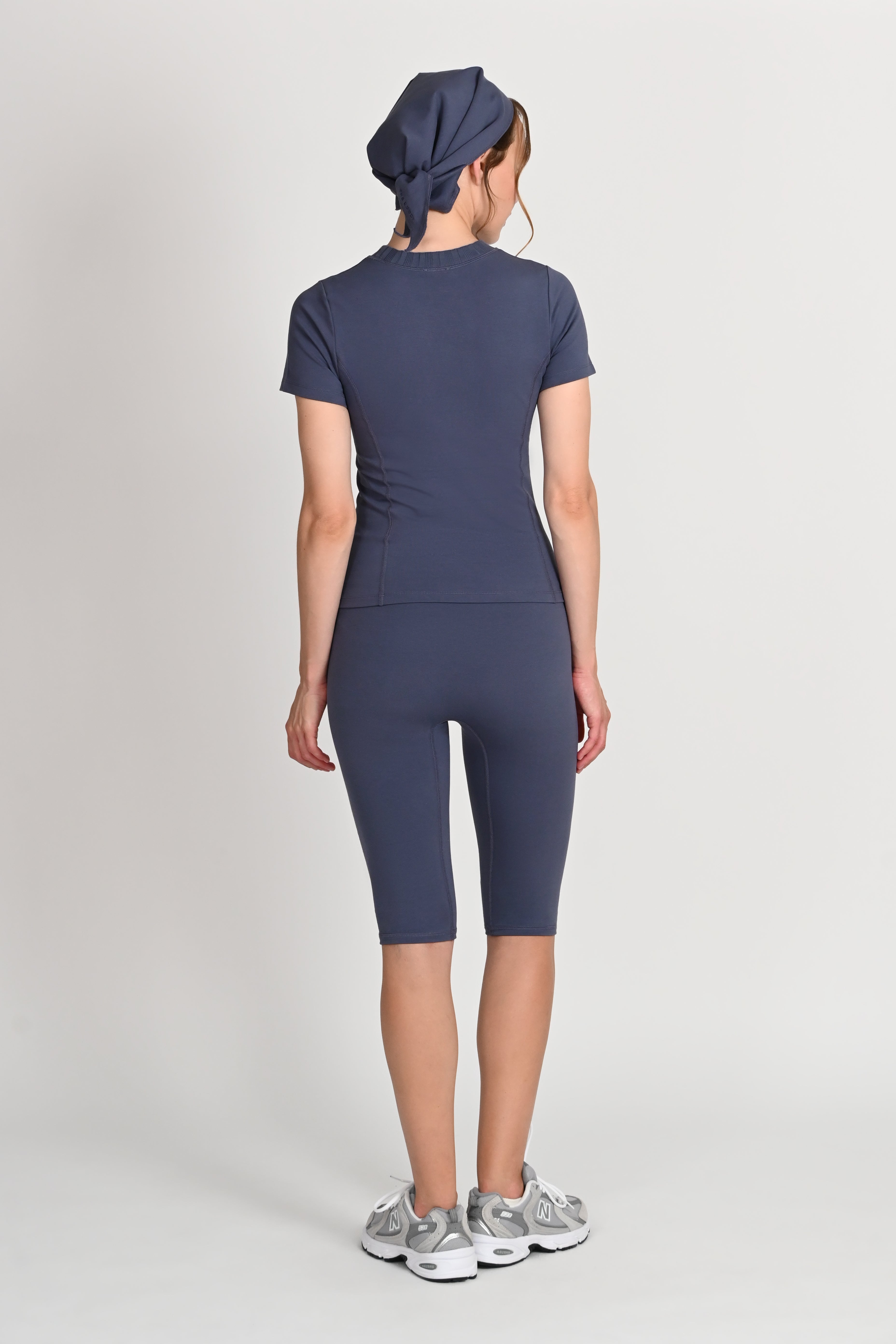 Margot T-Shirt ¾ Sleeve in PIMA Cotton in Nightshadow Blue