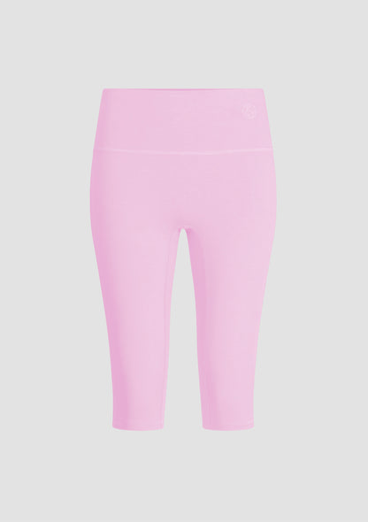 Daru High Waist Cropped Leggings in PIMA Cotton in Morning Rose