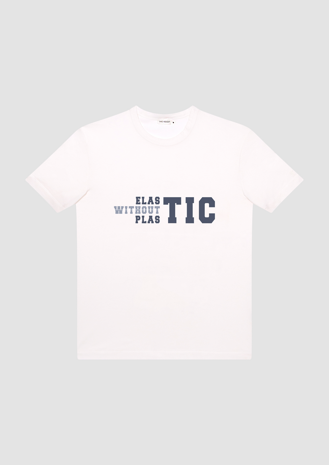 Elastic Without Plastic T-shirt in White PG Cotton (Limited Edition)