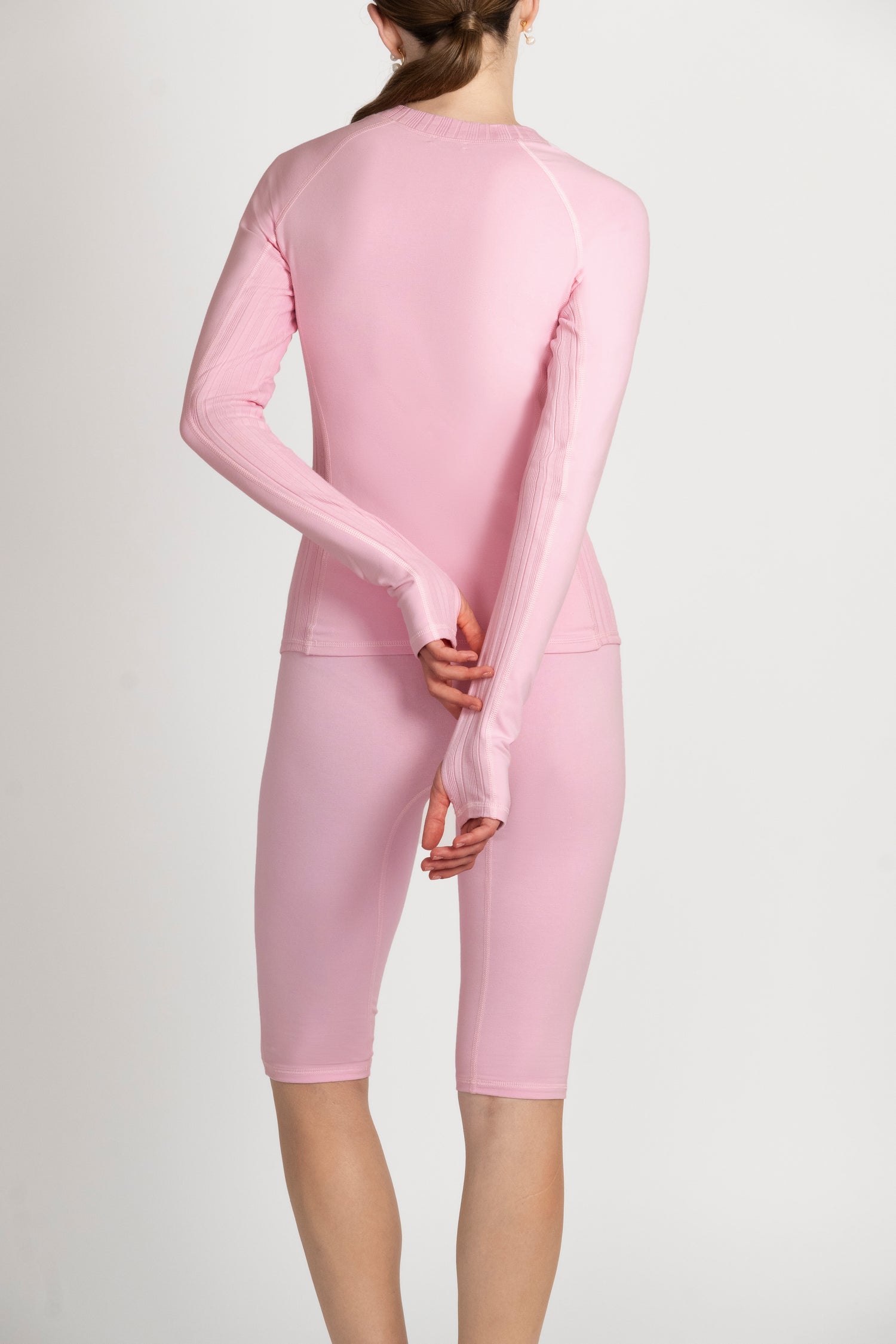 Montebello Long Sleeve Top in PIMA Cotton in Morning Rose