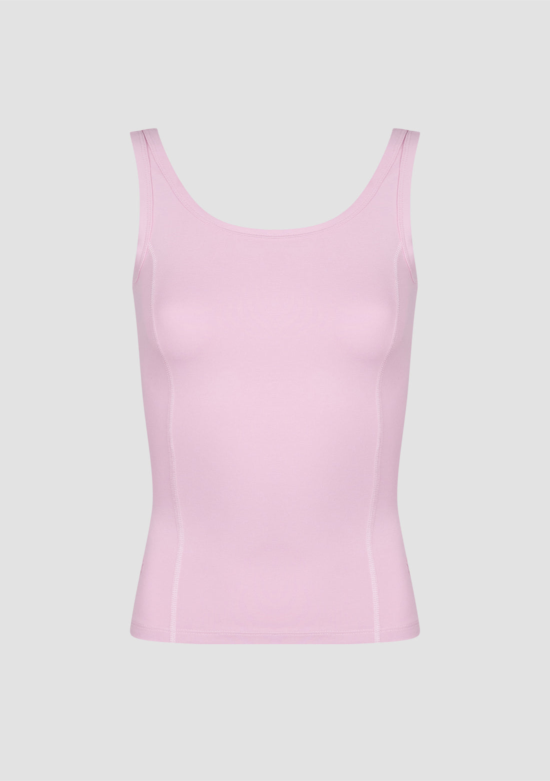 Jasmin Square Neck Vest in PIMA Cotton in Morning Rose