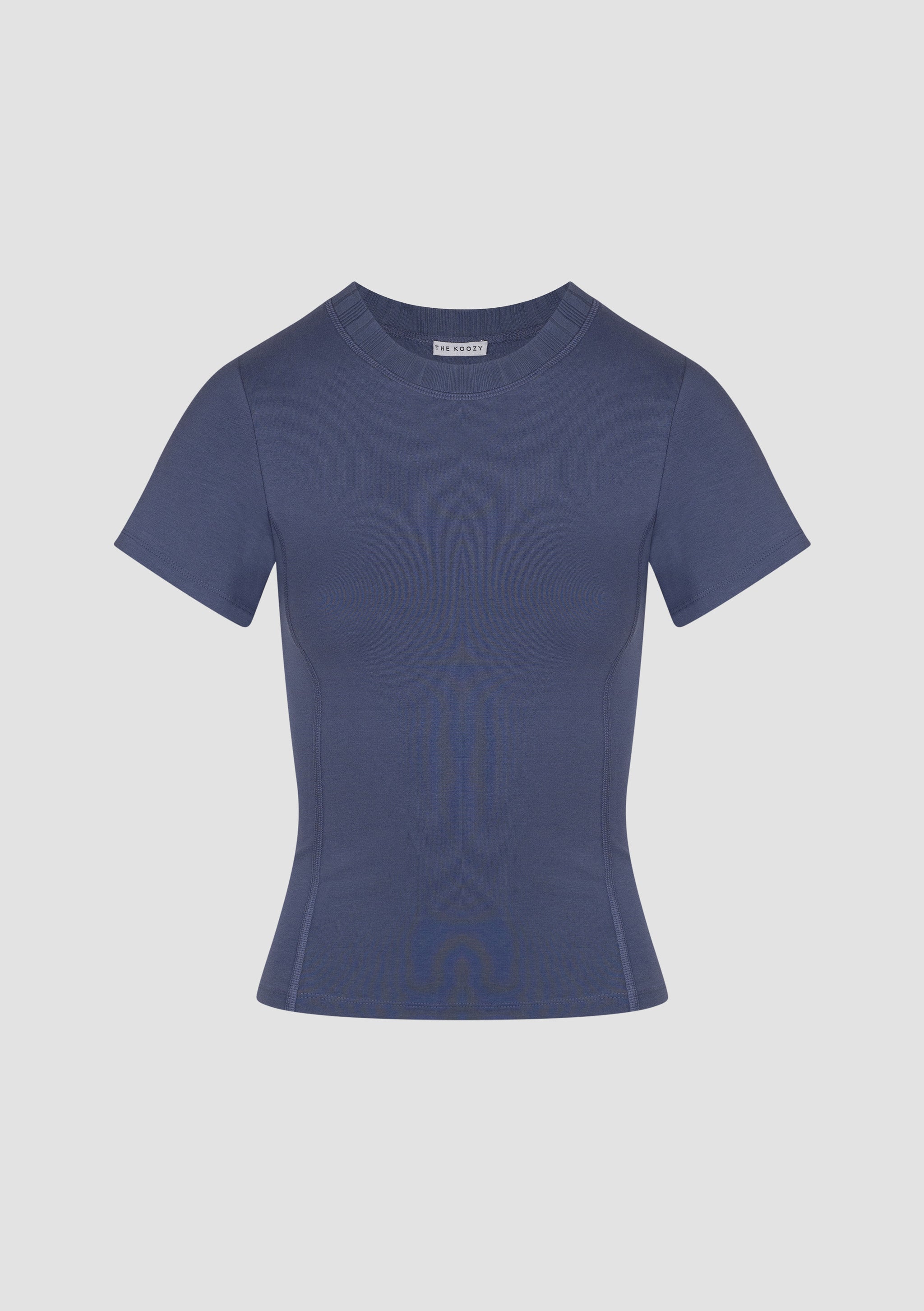 Margot T-Shirt ¾ Sleeve in PIMA Cotton in Nightshadow Blue