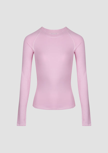 Montebello Long Sleeve Top in PIMA Cotton in Morning Rose