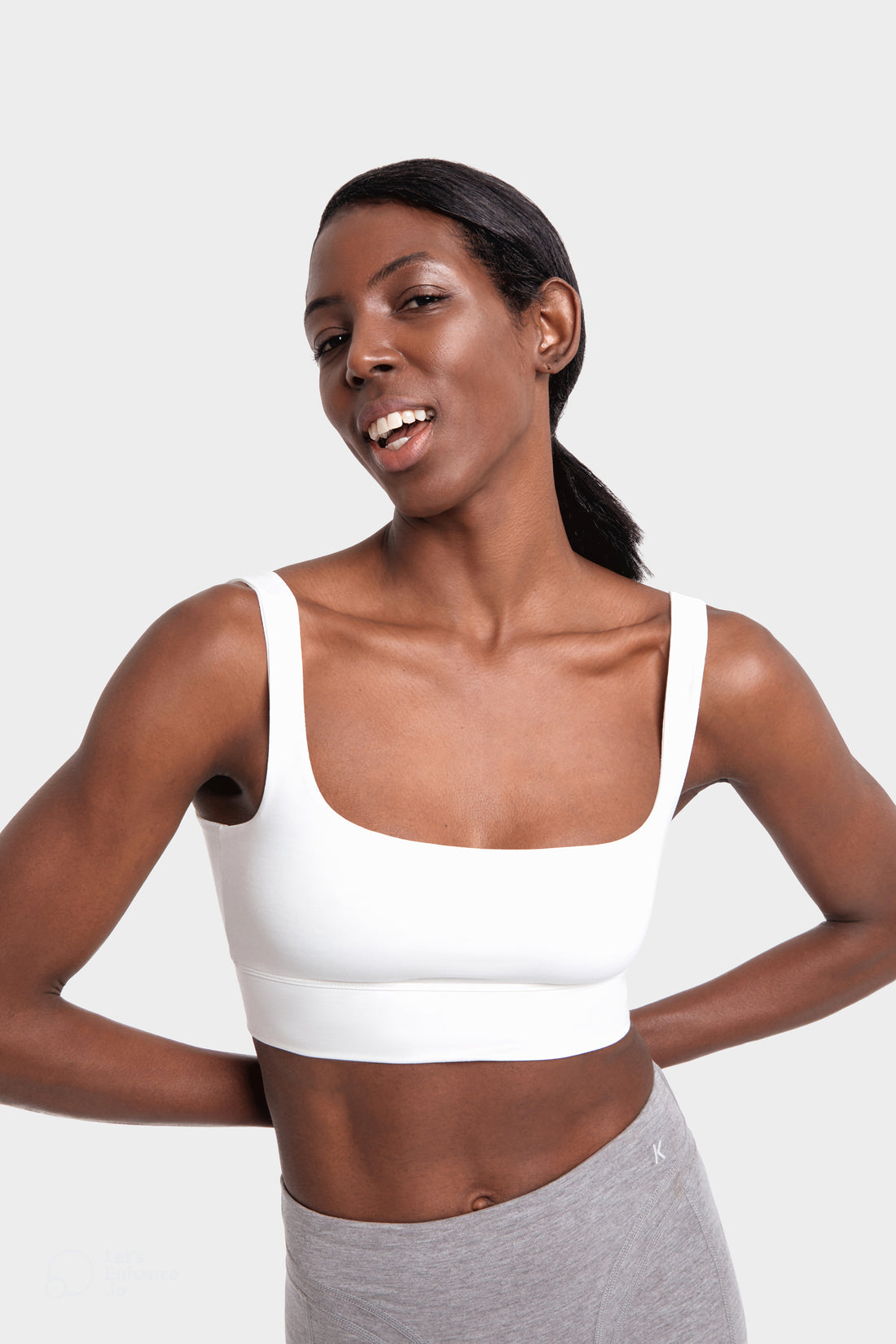 Victoria Bralette in TENCEL™ Lyocell and Organic Cotton in White