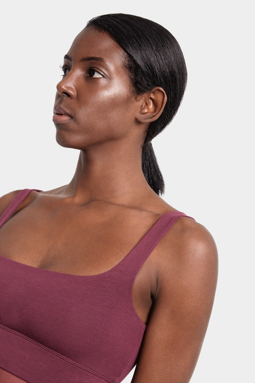 Victoria Bralette in TENCEL™ Lyocell and Organic Cotton in Burgundy