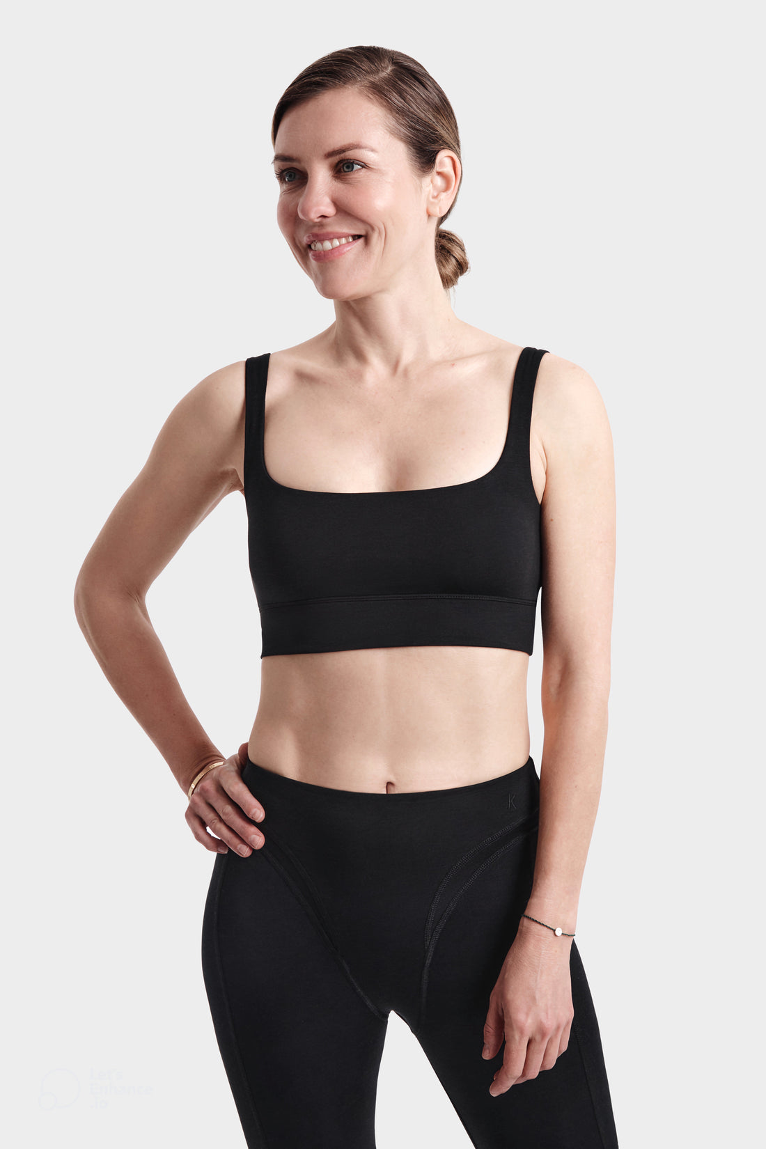 Victoria Bralette in TENCEL™ Lyocell and Organic Cotton in Black