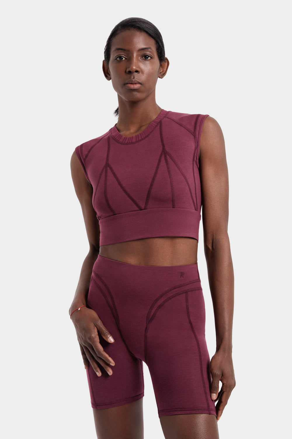 Neva Top in TENCEL™ Lyocell and Organic Cotton in Burgundy