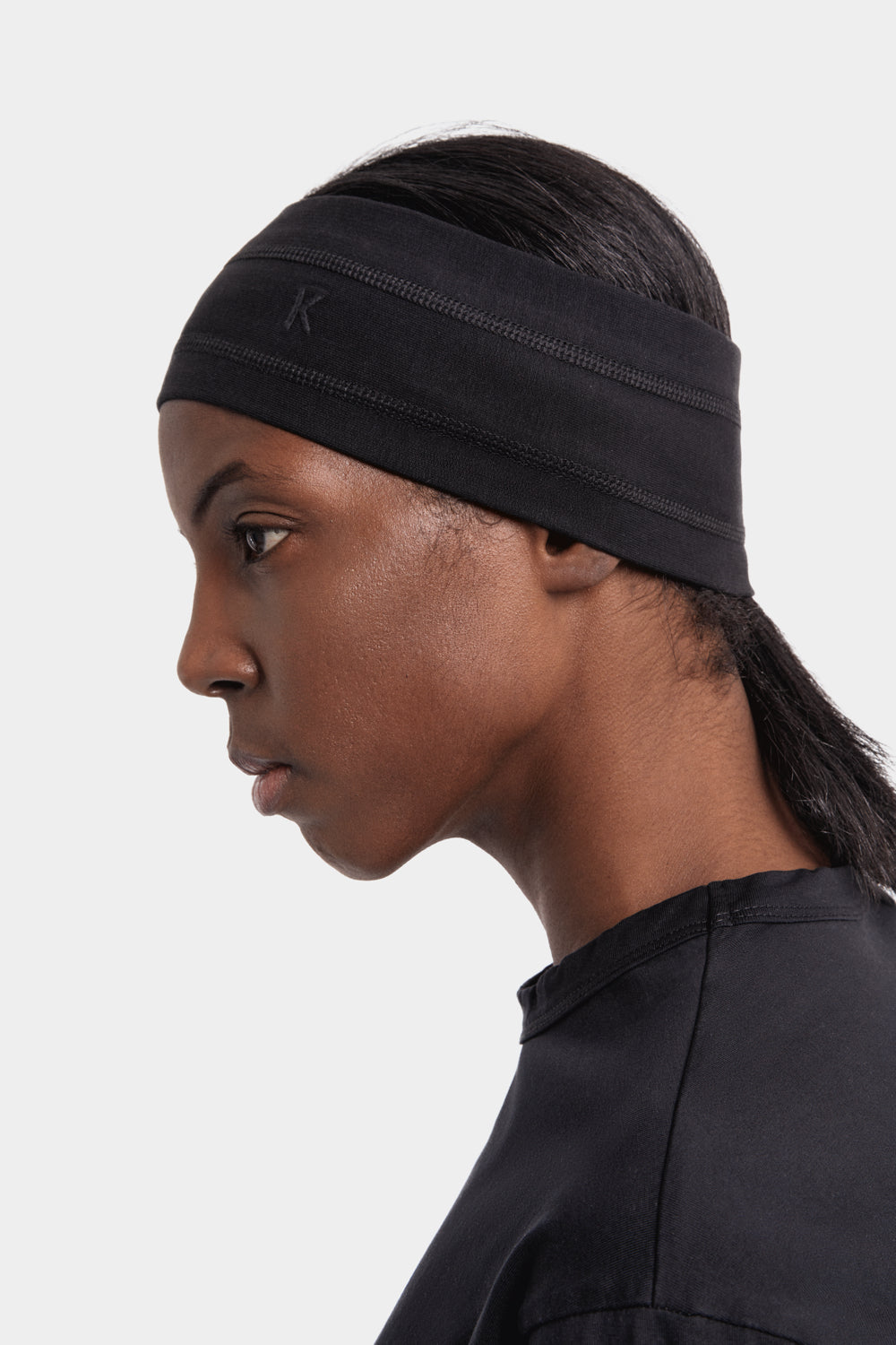 Kai Headband in TENCEL™ Lyocell and Organic Cotton in Black