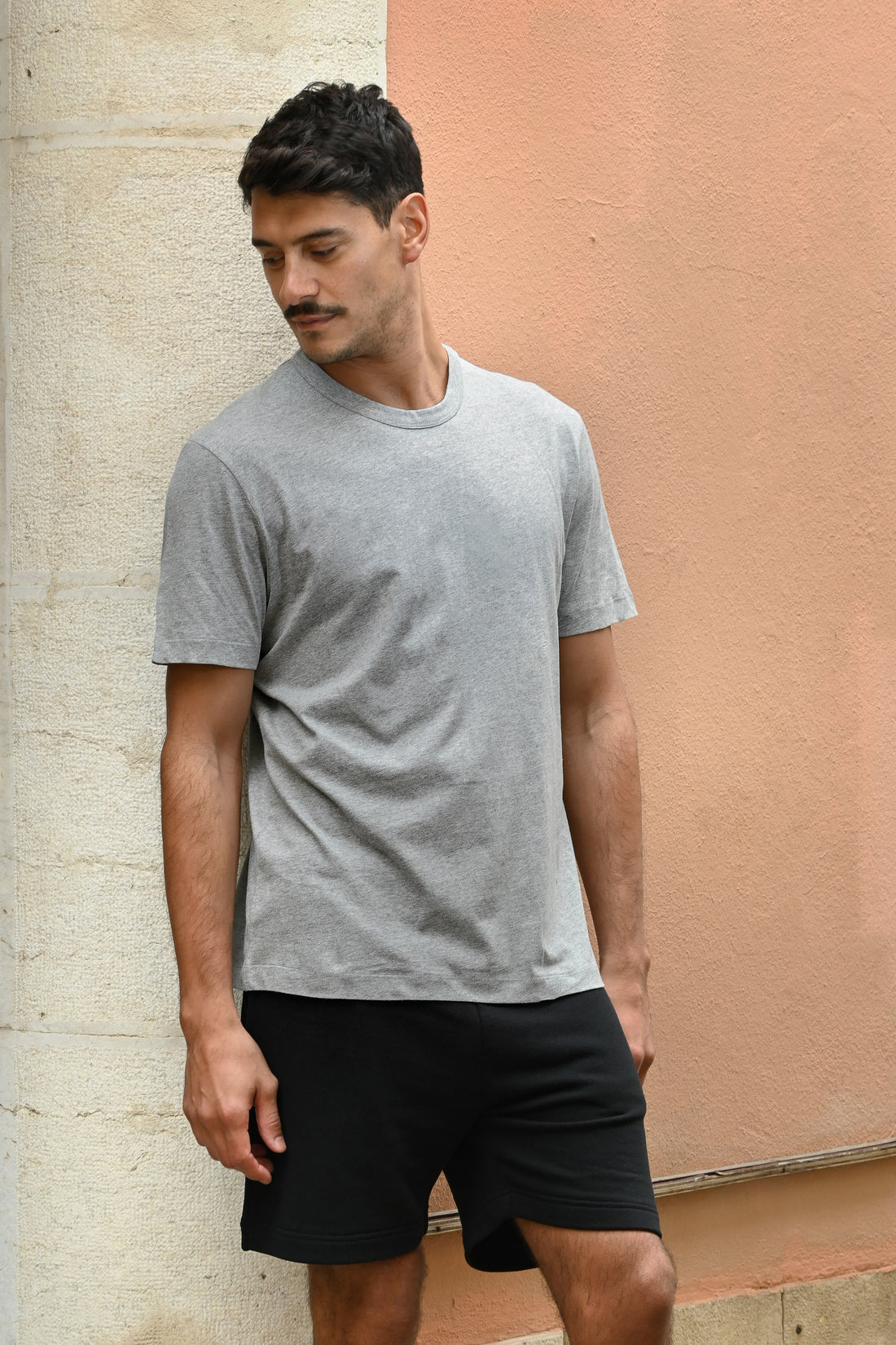 Tate T-Shirt in Organic Cotton and Recycled Cotton in Melange