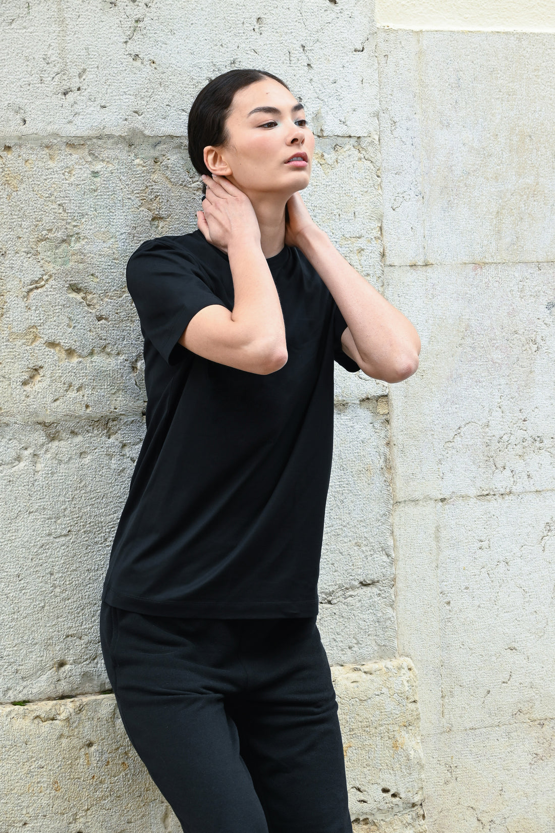 Tate T-Shirt in Cotton PG in Black