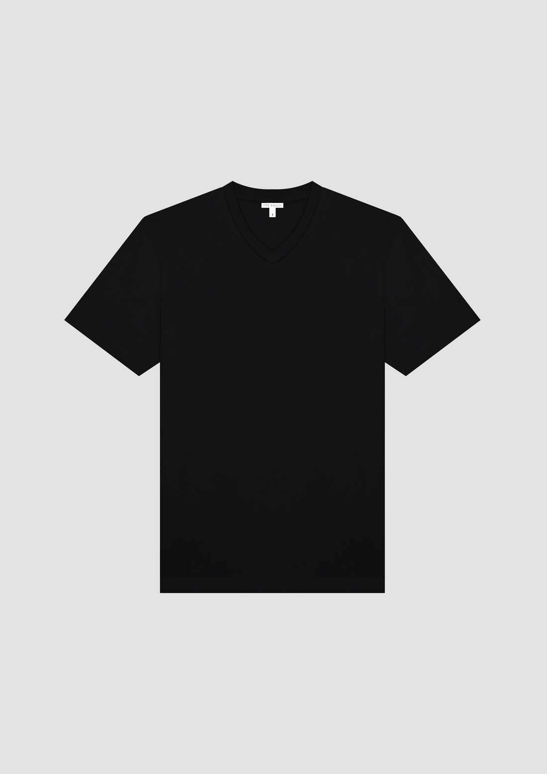 Tate V-Neck T-Shirt in Cotton PG in Black