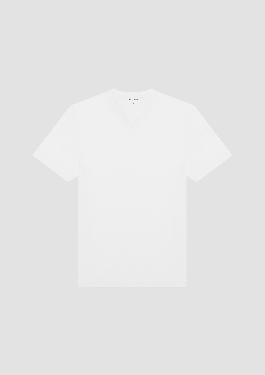 Tate V-Neck T-Shirt in Cotton PG in White
