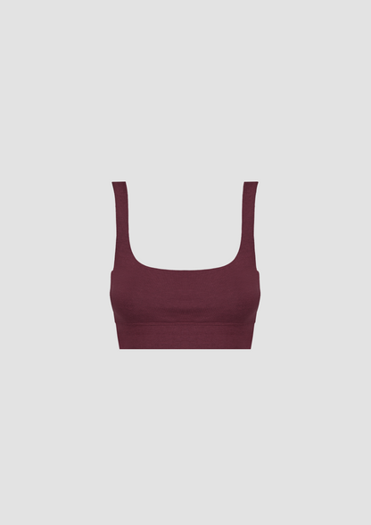 Victoria Bralette in TENCEL™ Lyocell and Organic Cotton in Burgundy – The  KOOZY